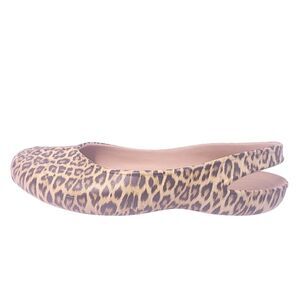 Crocs Olivia II Flat Slingback Leopard Print Women's 10